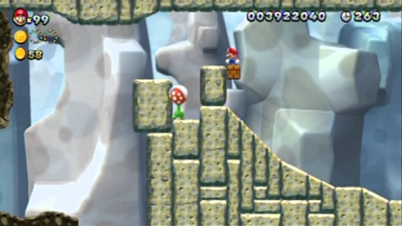 New Super Mario Bros. U Blind Walkthrough Part 25: One Puzzling Level!