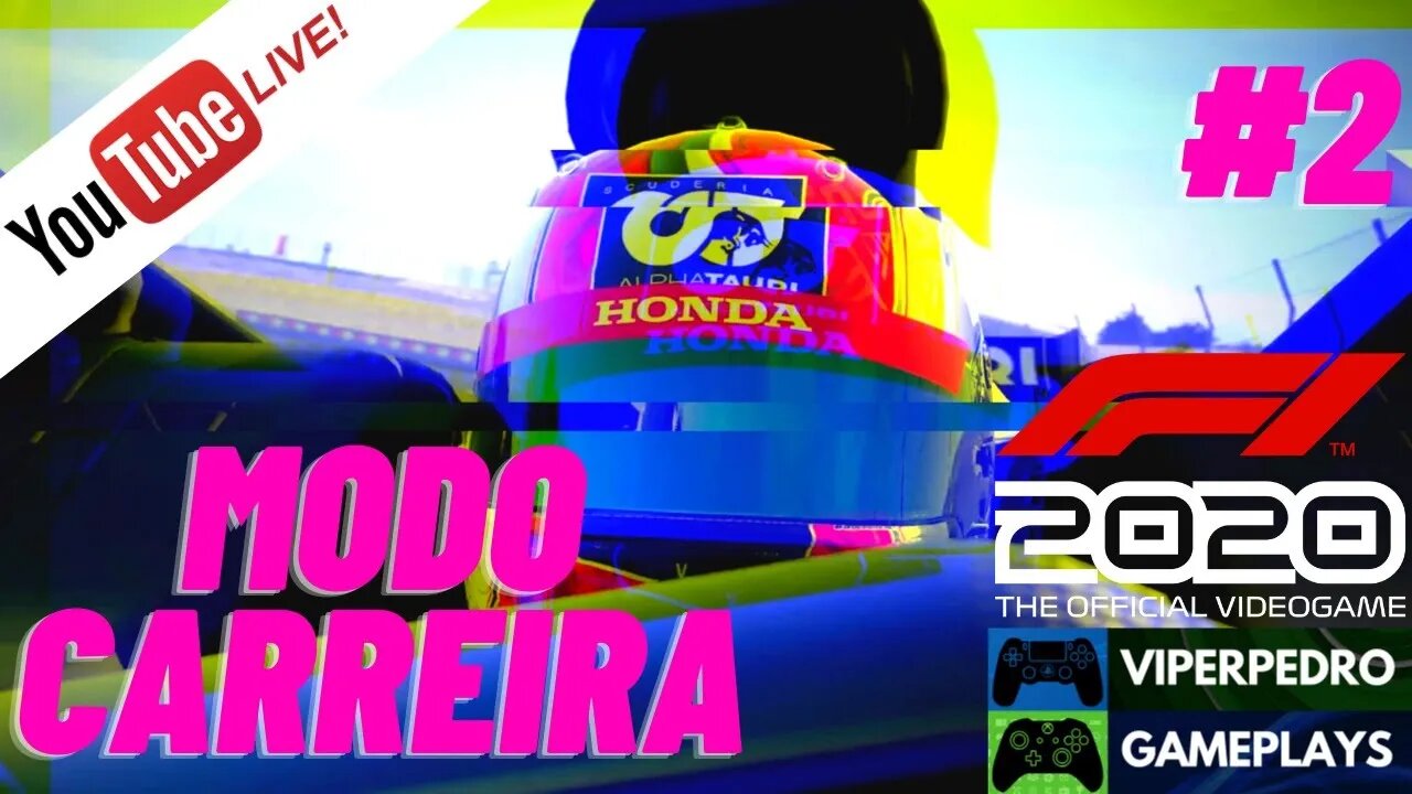 [LIVE] F1 2020 | Modo Carreira / Career Mode | Parte #2 (Logitech G27 + Eken H9R 4K Ultra HD) PT-BR