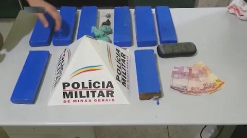 4 pessoas detidas: 8kg de maconha apreendidos no Planalto II em Ipatinga