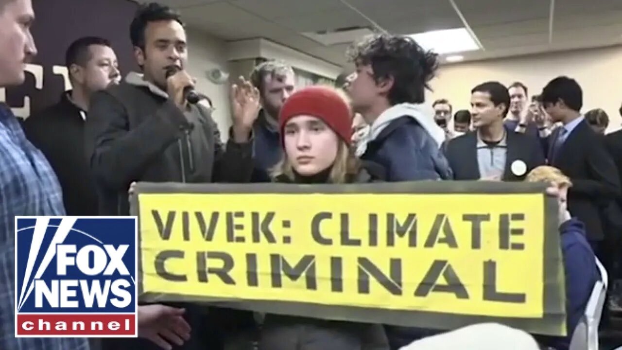 VIRAL VIDEO: Vivek Ramaswamy Handles Climate Protesters Like You Wouldn’t Believe it Til You See it! Then Look How DeSantis Handled These Kids. And Take Note, President Trump: STOP with the Insecure Truth Social Posts!