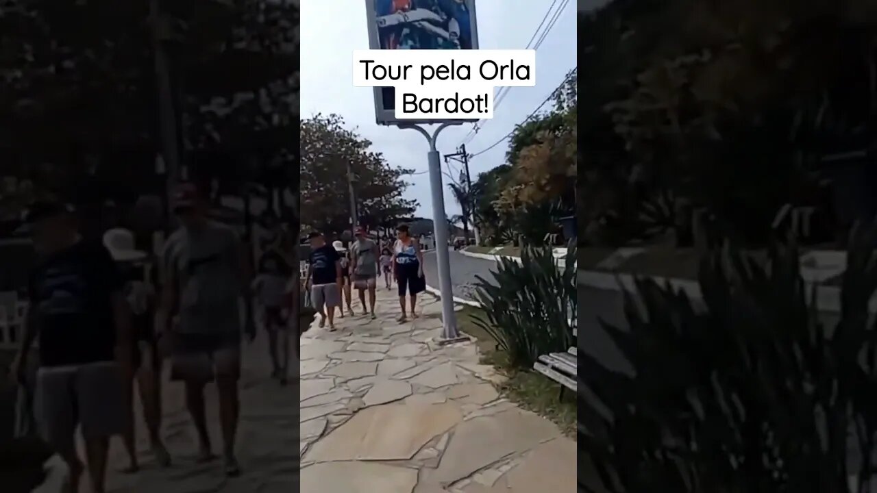 Tour pela Orla Bardot [ Búzios, RJ] #shorts #riodejaneiro #besttravelbeaches #brazil #walk