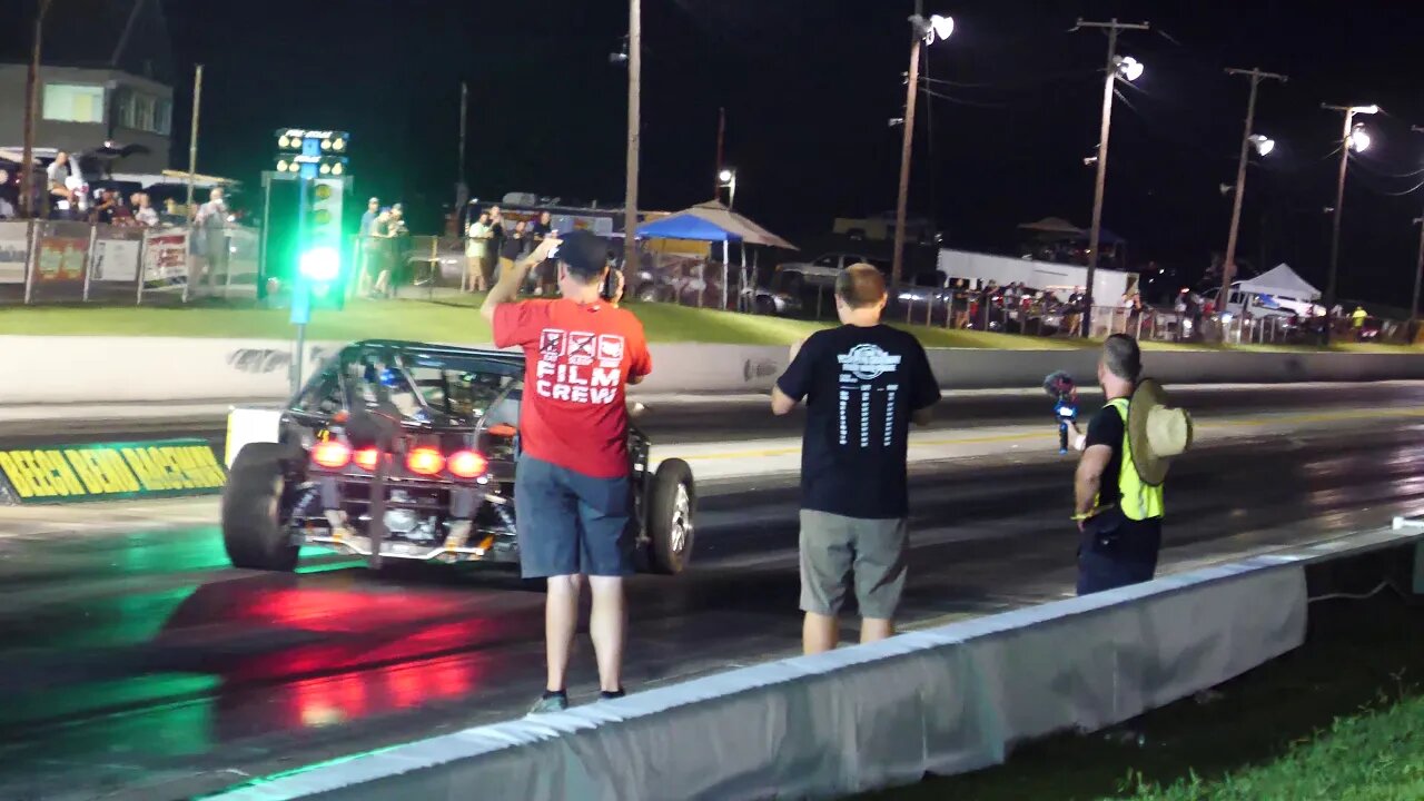 Cleetus McFarland and Leroy The Savage Corvette From 1320 Video at Holley LS Fest East 2019