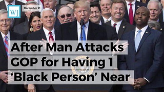 After Man Attacks Gop For Having 1 'Black Person' Near Trump, The 'Black Person' Fires Back