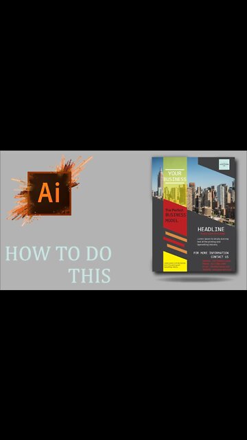 How to Make a Professional Business Flyer Template | Adobe Illustrator cc 2022 #short