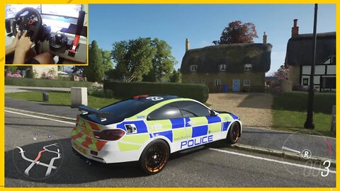 BMW M4 GTS POLICE - Forza Horizon 4 Gameplay FH4 / Logitech G29