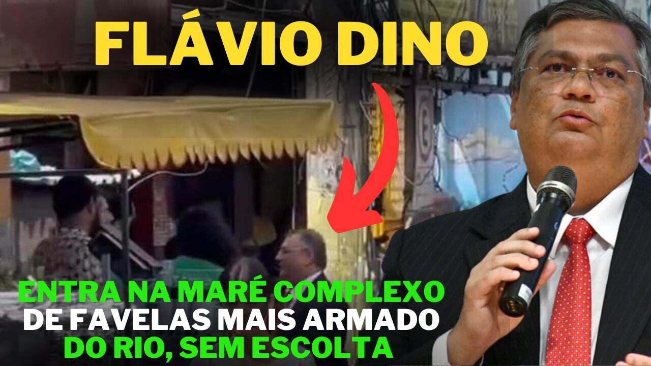 Estranho | Flávio Dino, entra na Maré, complexo de favelas mais armado do Rio. Com pouca segurança.