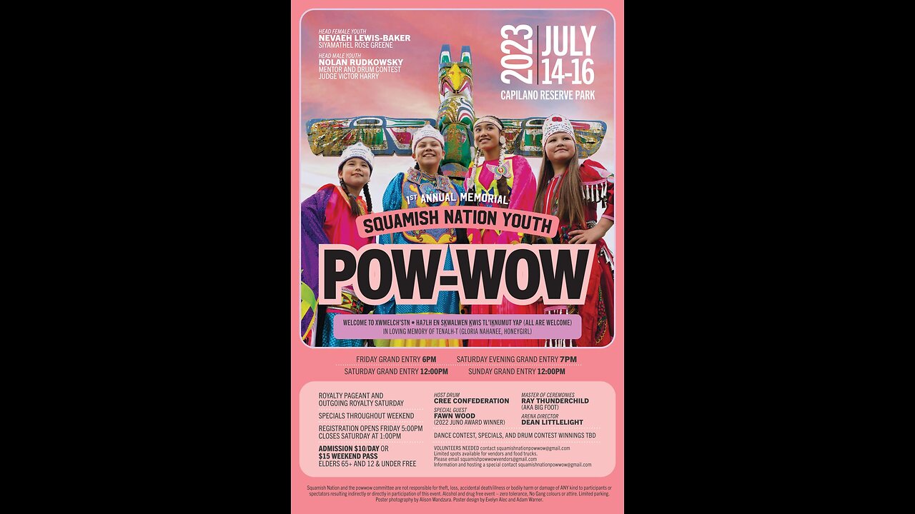 Squamish Nation Youth Powwow Grand Entry 2023
