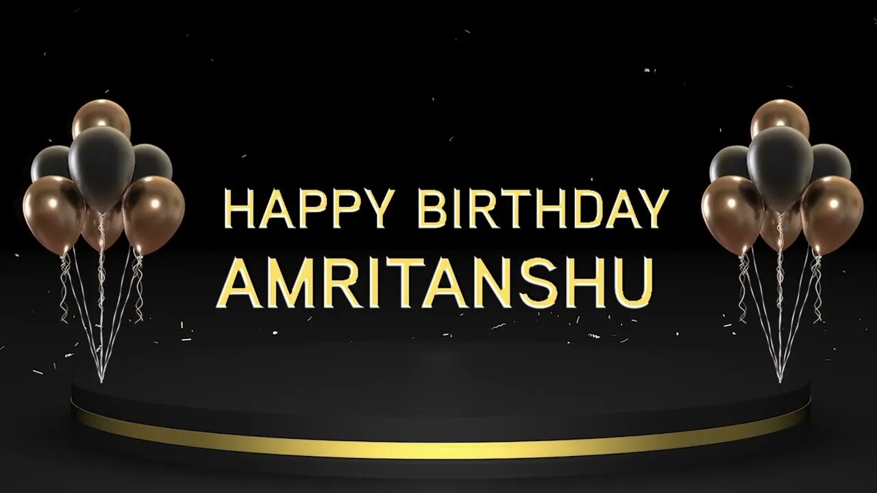 Wish you a very Happy Birthday Amritanshu