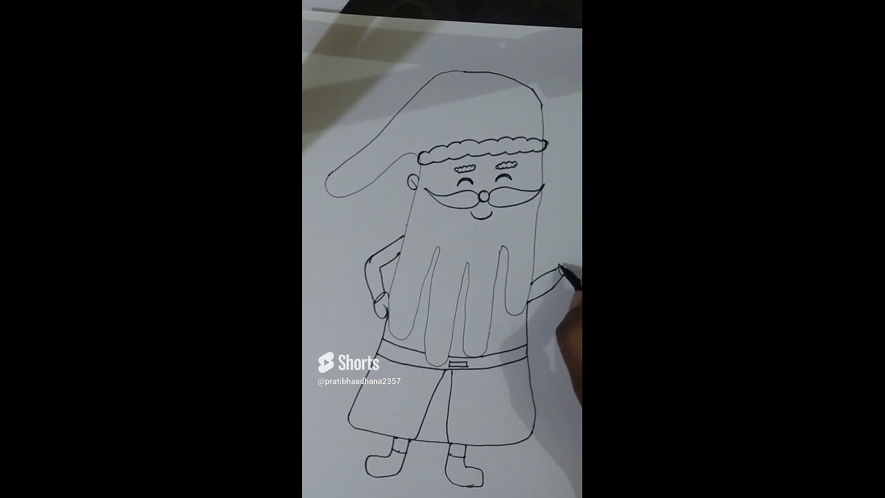 how to draw santa Claus easy step by step