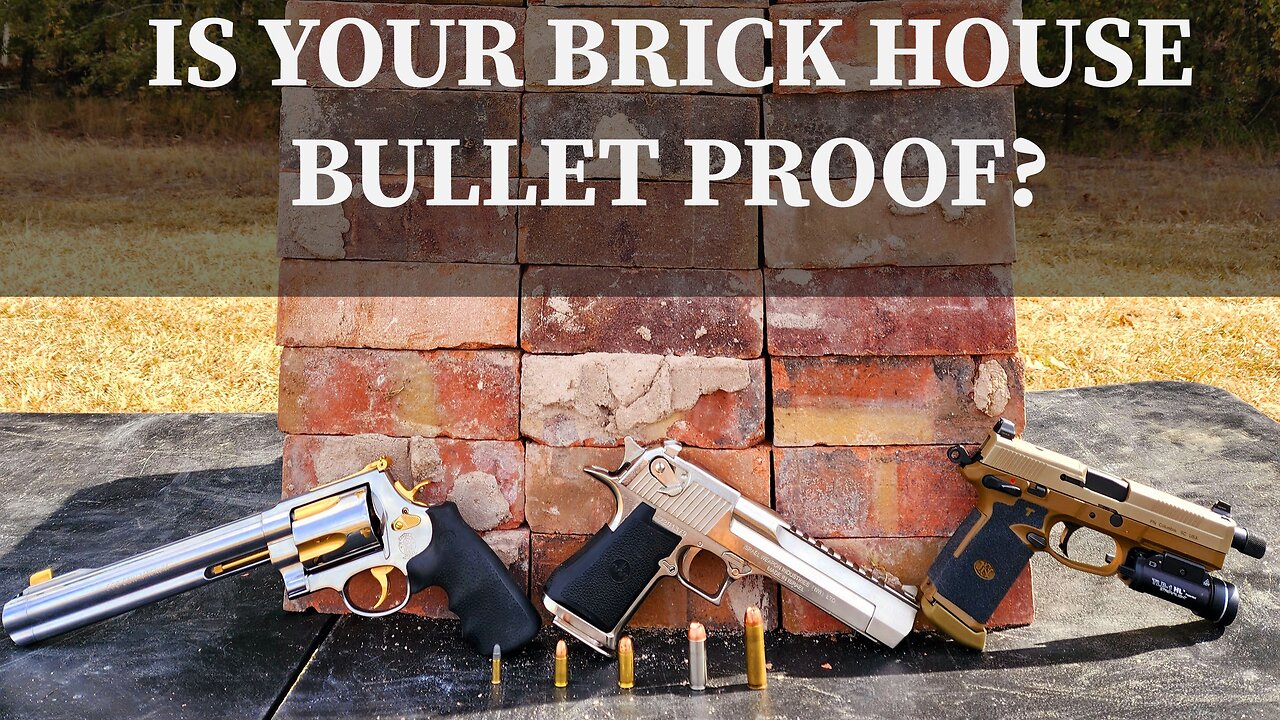 Can a 50 AE Desert Eagle make it through a brick wall?