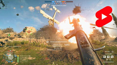 #shorts Battlefield 1 MP 18 Trench Taking A Fortress and Bomber Plane