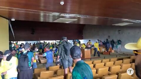 Bolsonaro supporters have stormed the National Supreme Court in Brazil.