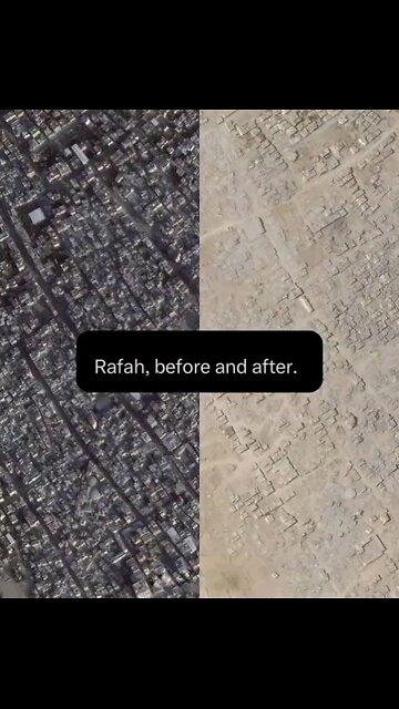 Rafah, once one of the most densely populated cities with around 260,000 residents is now devastated