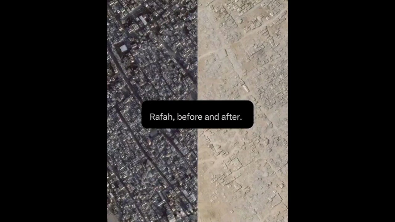 Rafah, once one of the most densely populated cities with around 260,000 residents is now devastated