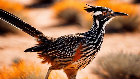 "Swift and Spirited: The Magnificent Roadrunner Bird in Action"