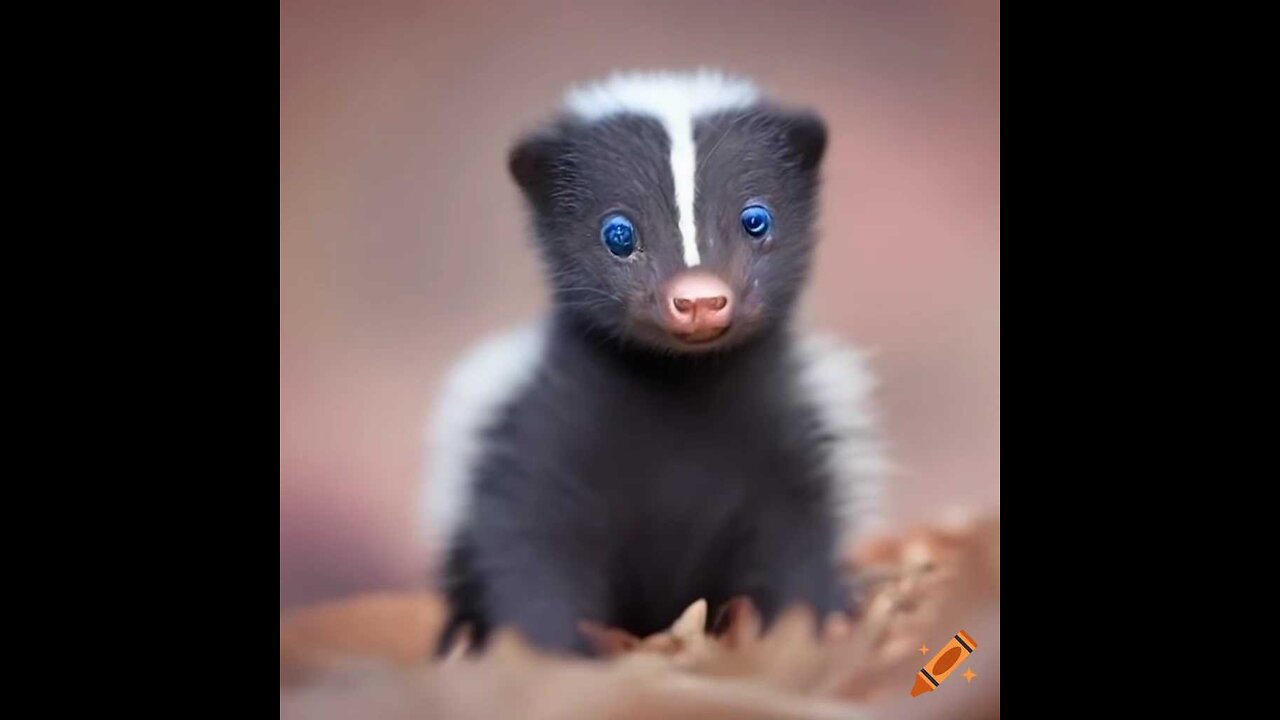 Baby Skunks Trying To Spray