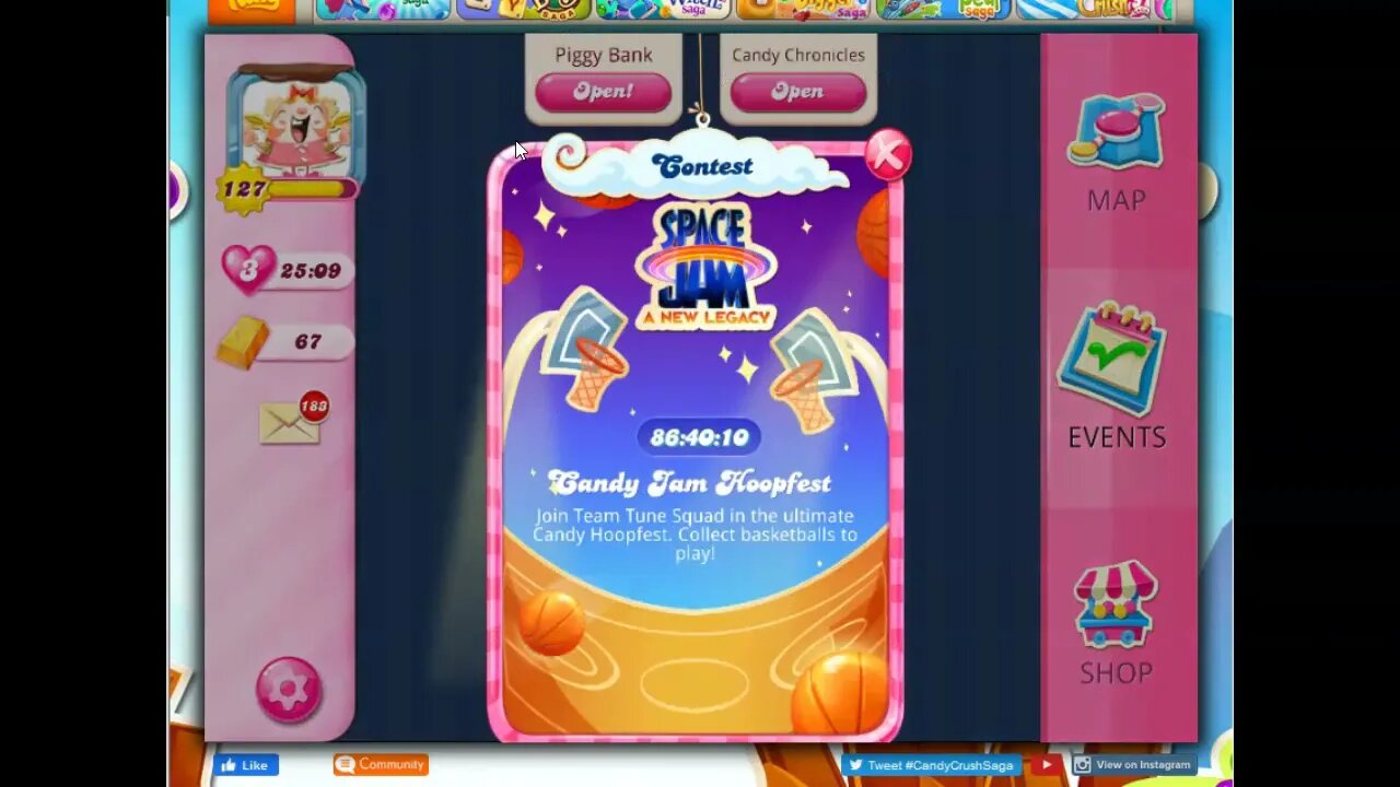 Special Event: Candy Jam Hoopfest in Candy Crush Saga