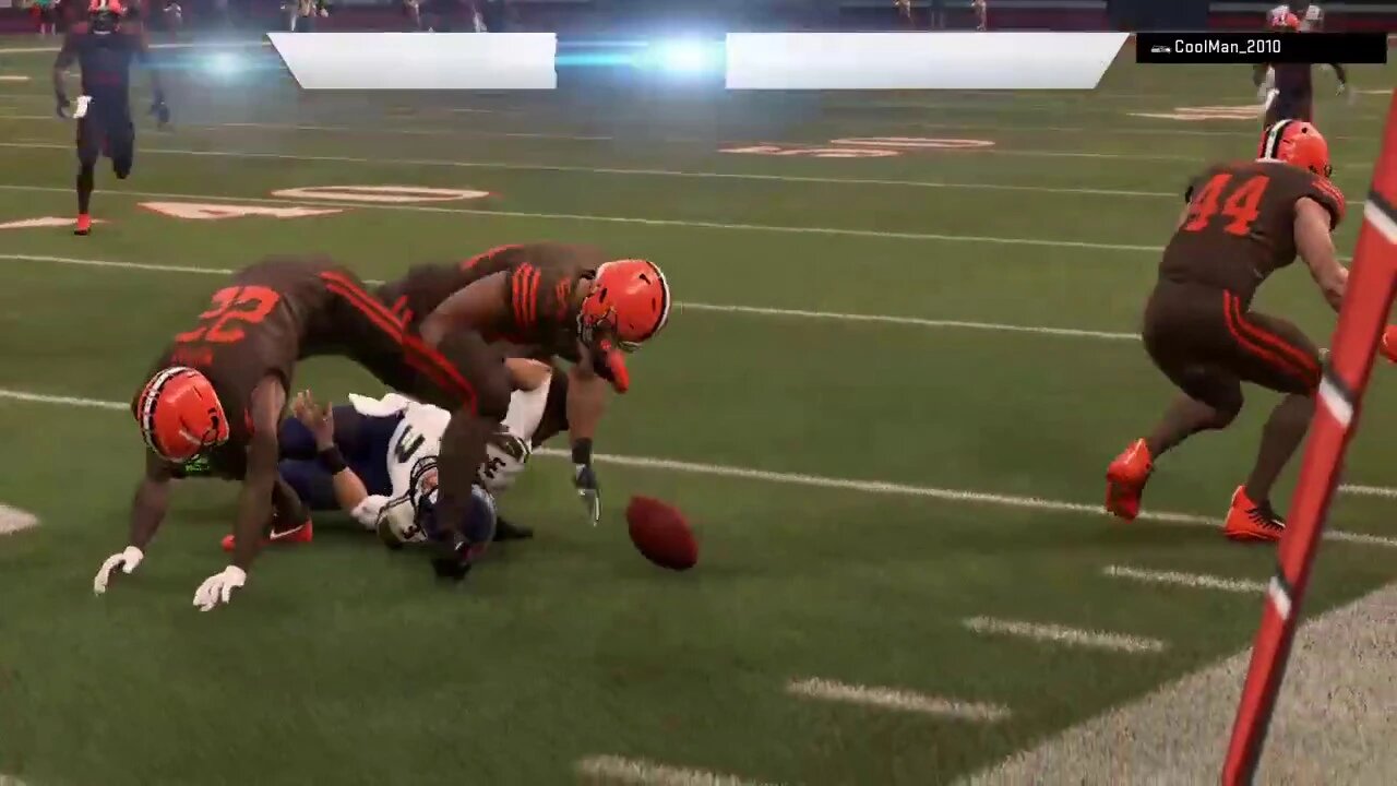 Force Fumble Recovered by Vernon #Fumble #Vernon #Browns #Defense