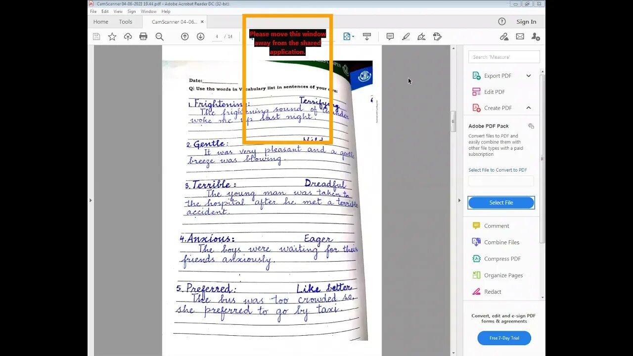 clss 7 ENGLISH 8 4 21