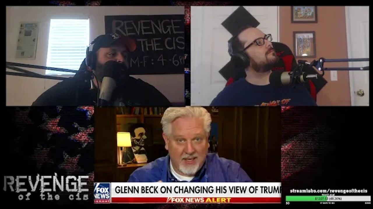 Glenn Beck with hat in hand