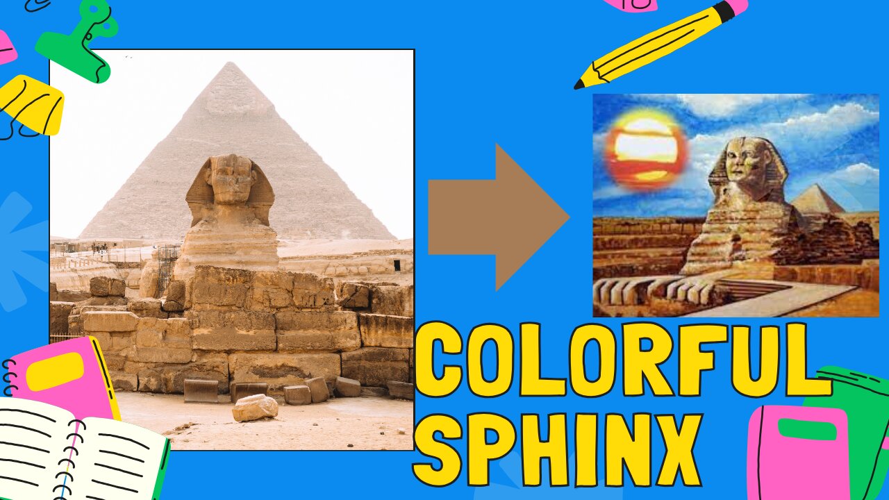 Colorful Past of the Sphinx #video #viral #short