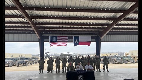 Greg Abbott Welcomes Troops To New Border Military Base!