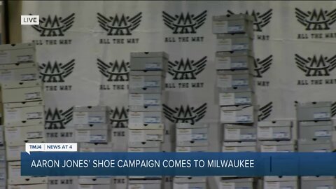 Aaron Jones' show campaign in Milwaukee