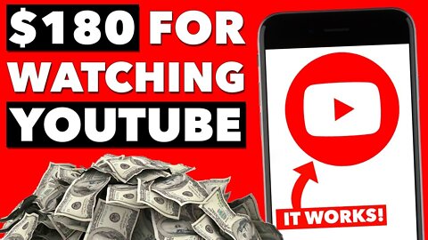 Earn $180 In 90 Seconds Watching YouTube Videos! (WORLDWIDE) Make Money Online