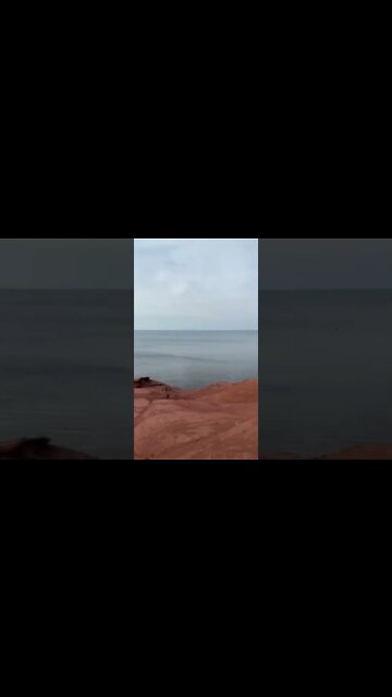 Beautiful view ontop of cliffs at the beach