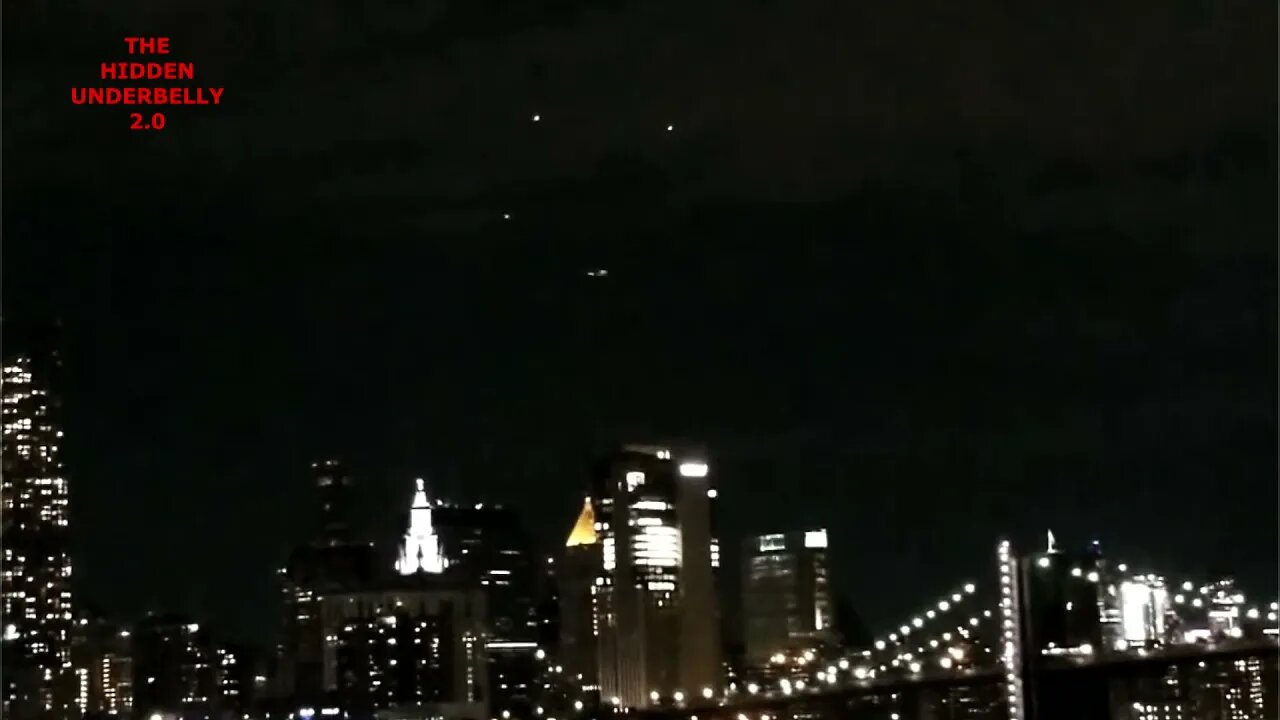 Three UFO Orbs Filmed Over New York City Moments Before They Disappear