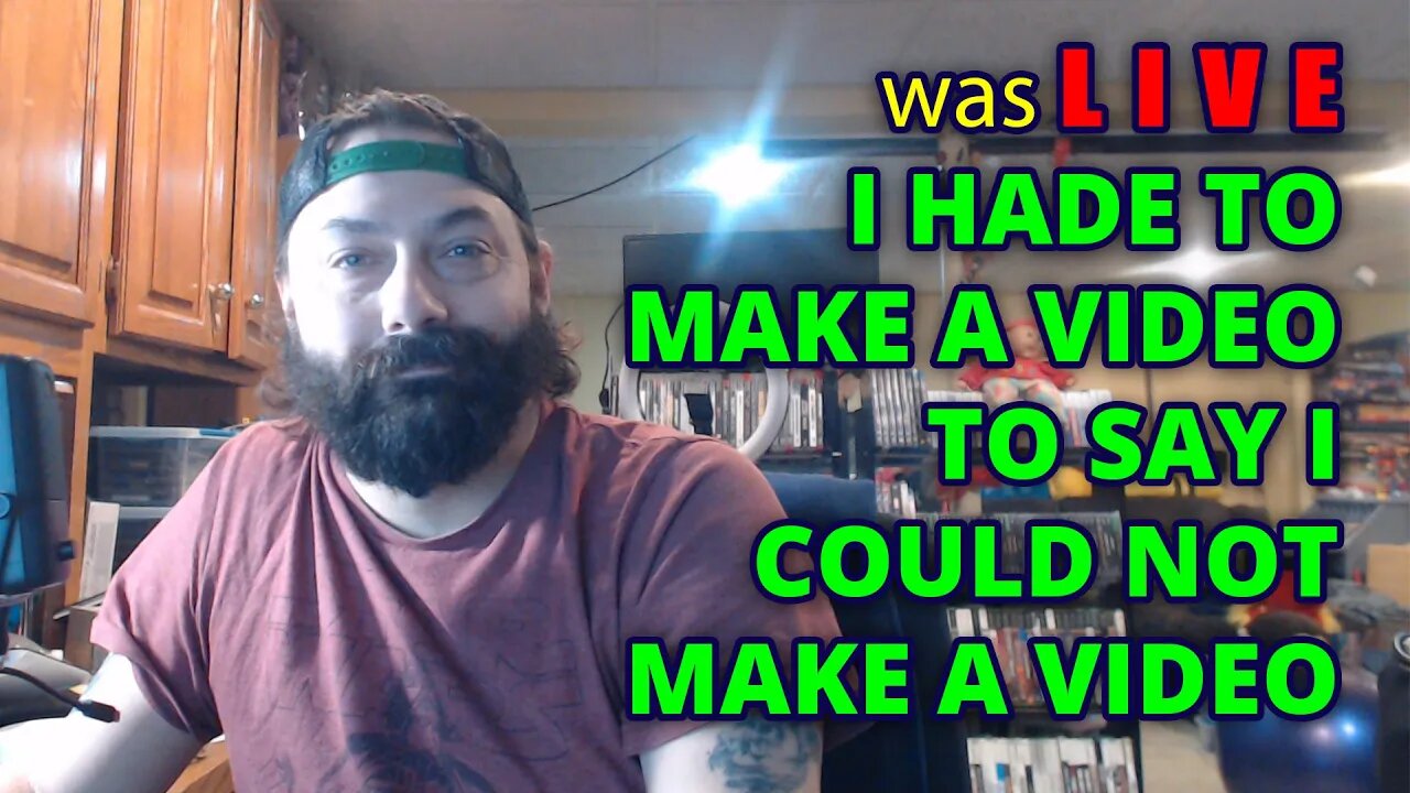 LIVE: I made another video to say I couldnt Make another video.