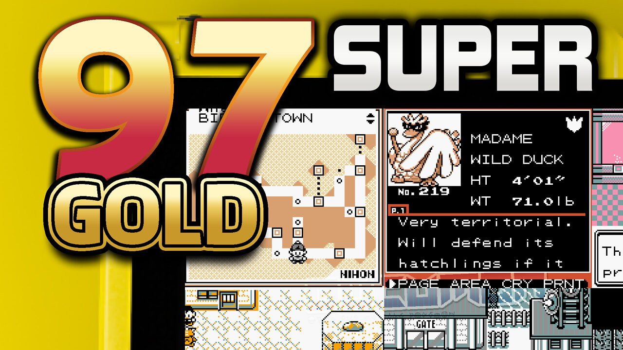 Pokemon Super Gold 97 - GBC Complete Game with Gold/Silver Beta Features, New Story, New map