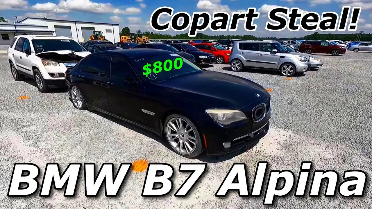 BMW B7 Alpina Only $800 at Copart!