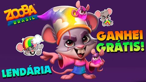 PRESENTE! GANHEI A NOVA SKIN LENDÁRIA DO LOUIE GRÁTIS! ZOOBA: Jogo de Batalha Animal