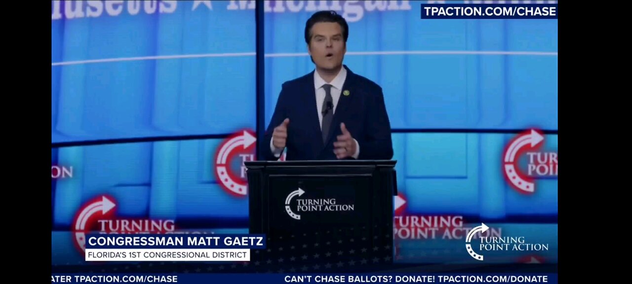 Congressman Matt Gaetz At The People's Convention In Detroit Michigan