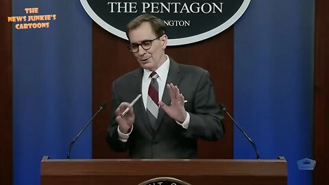 Awkward: Pentagon Press Sec visibly uncomfortable after bizarre question.