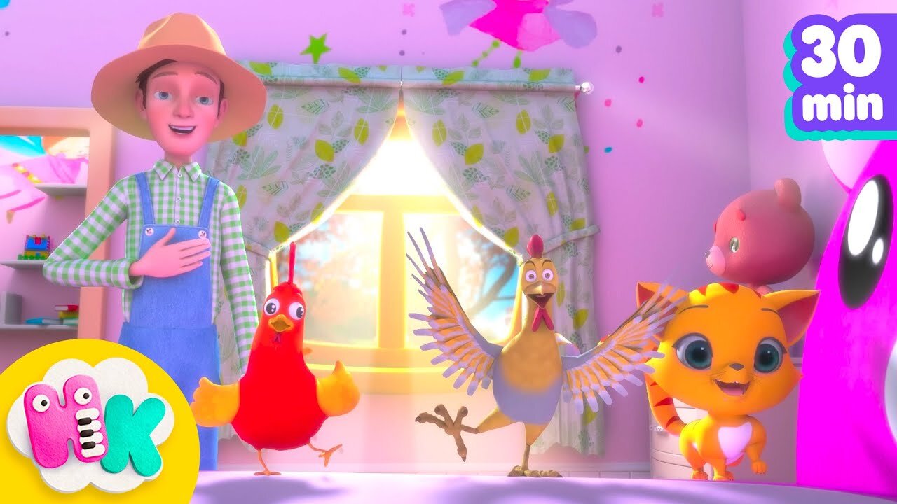 The Little Rooster 🐔 | Animals Sound Songs for Kids | HeyKids Nursery Rhymes