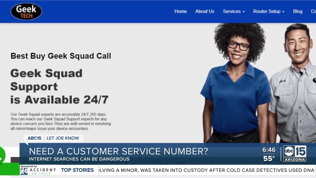 Need a customer service number? Internet searches can be dangerous