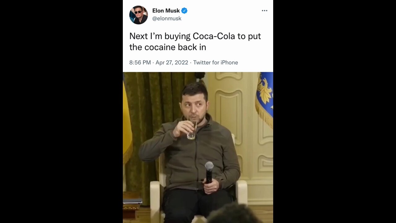 Meme of the day: Zelensky reacts to Elon Musk cocaine joke