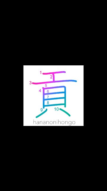 貢 - tribute/support/finance - Learn how to write Japanese Kanji 貢 - hananonihongo.com