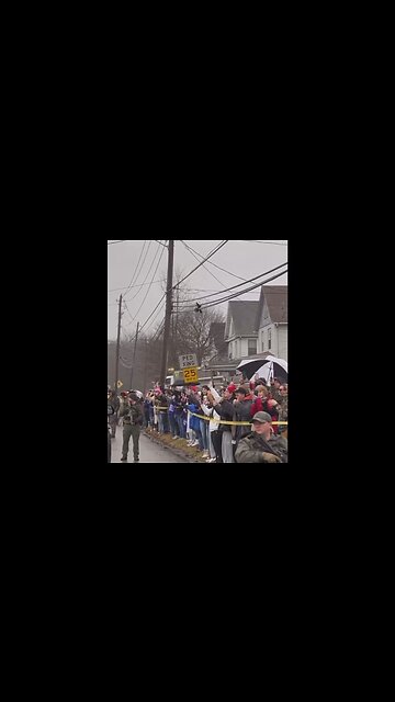 Does Trump have the military guarding his motorcade [wink]