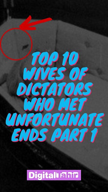 Top 10 Wives of Dictators Who Met Unfortunate Ends Part 1
