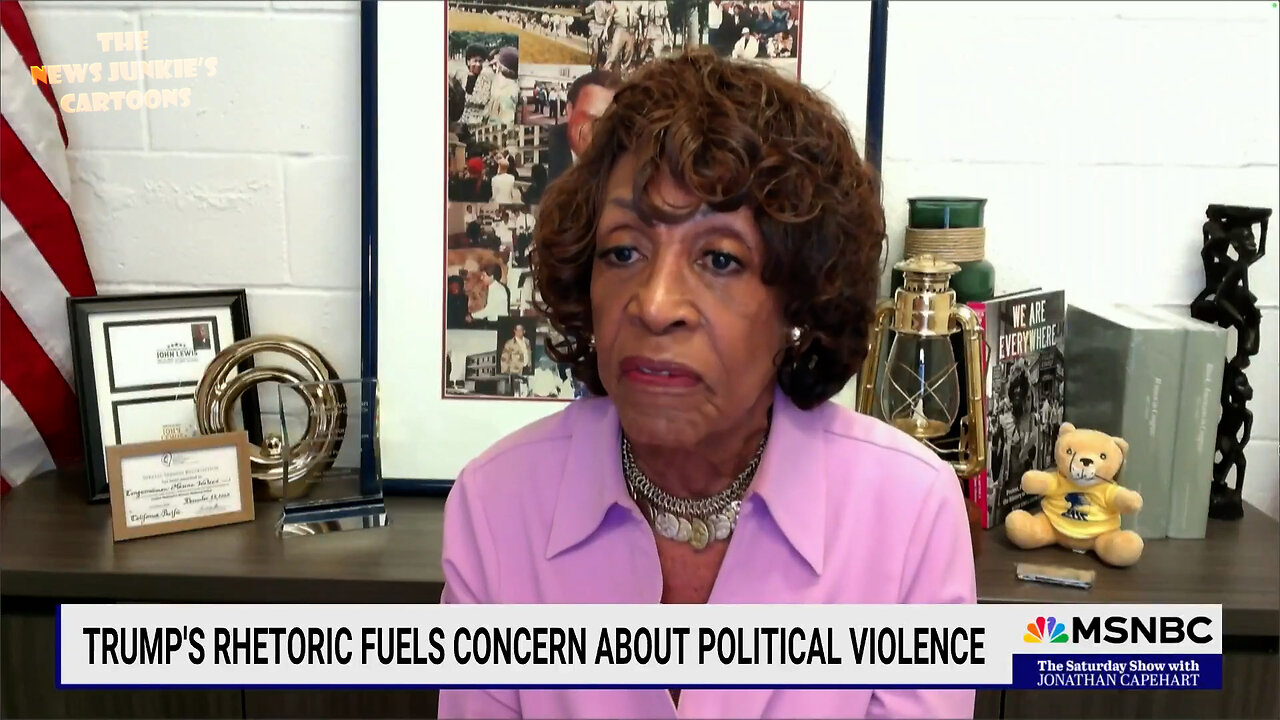 Democrat Maxine Waters: "I'm very concerned about my safety, members of Congress, people of color, about thousands, maybe millions of people because of Donald Trump and his desire to wreak revenge on anything and everybody."