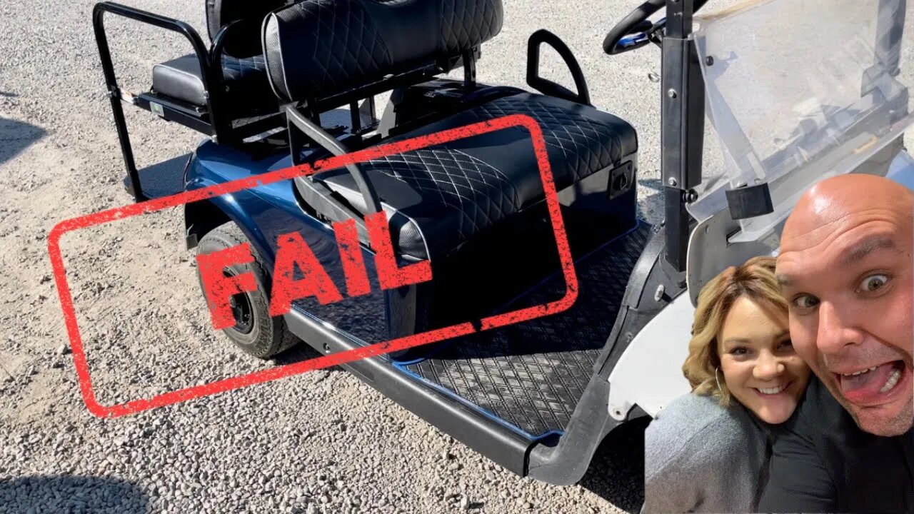 Babe BLEW OUT a Golf Cart Tire (again) - Full Time RV Living