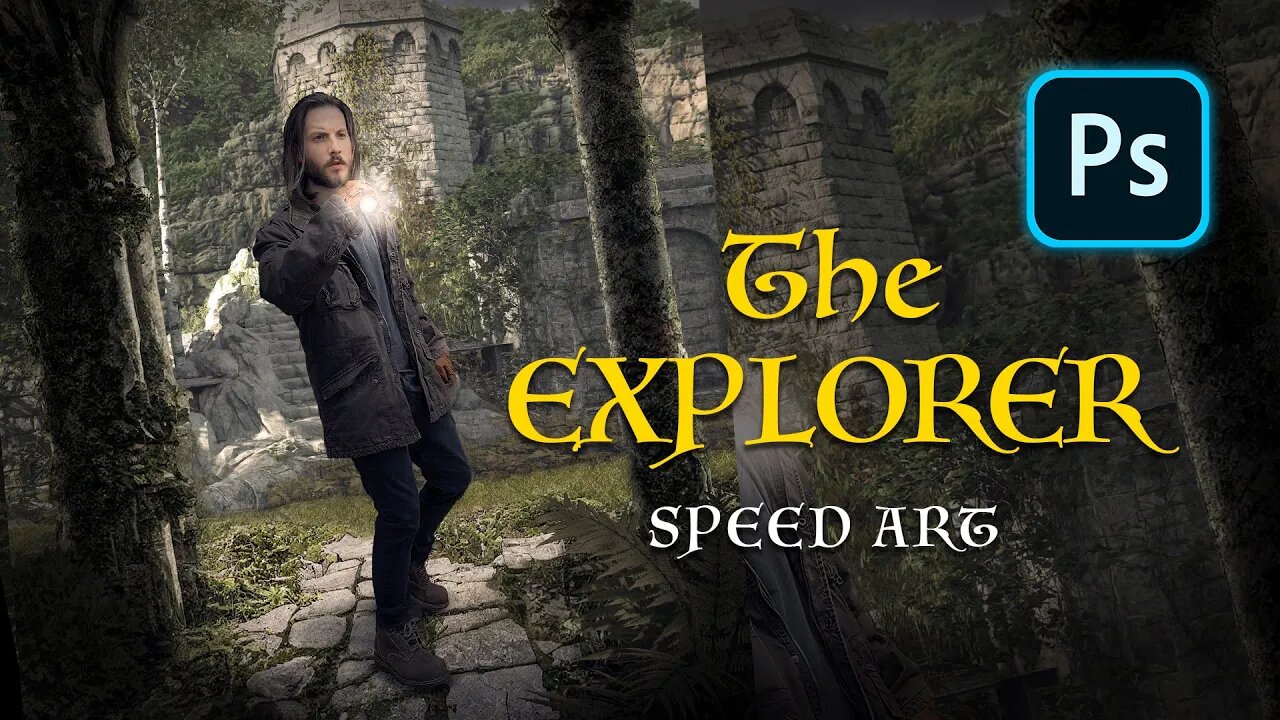 Creating an Explorer Scene in Photoshop! Photo Manipulation Speed Art