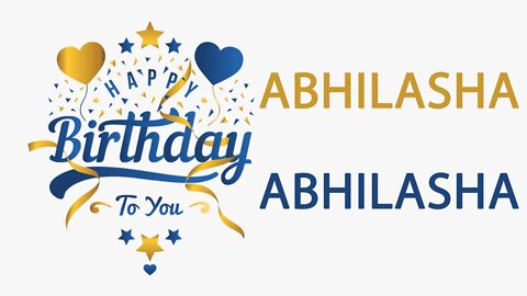 Happy Birthday to Abhilasha - Hindi Birthday Wish From Birthday Bash