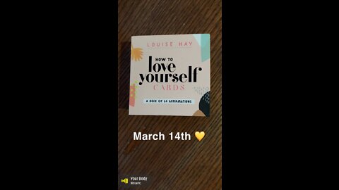 March 14th oracle card: body