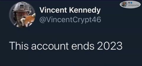 Vincent Kennedy account on Twitter / X stopping 2023