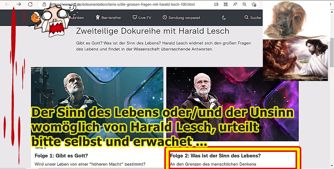 Liegt Lesch richtig oder falsch, (be)urteilt selbst ...