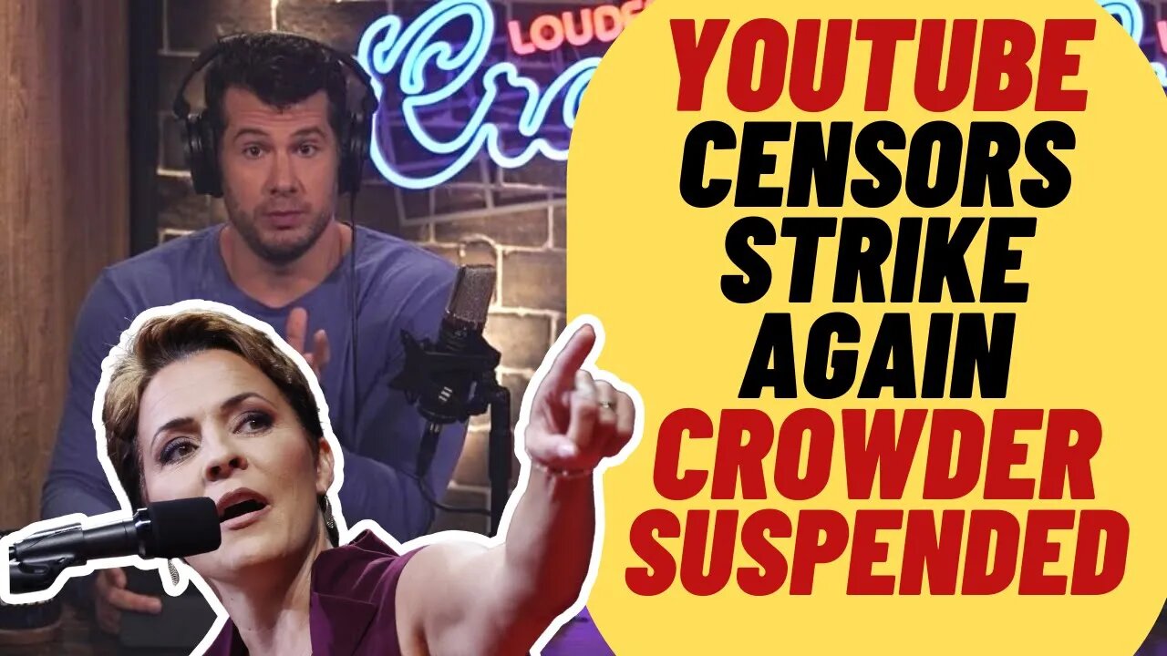 Louder With Crowder SUSPENDED By Youtube For Kari Lake Interview